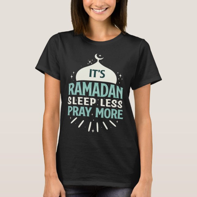 Ramadan Kareem Fasting  For Muslim Islamic  Idea T Shirt (Framsida)