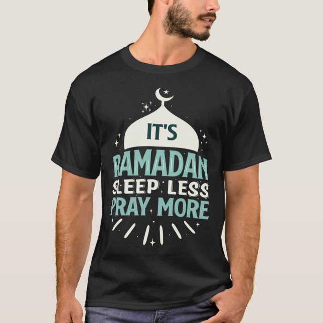 Ramadan Kareem Fasting  For Muslim Islamic  Idea T Shirt (Framsida)