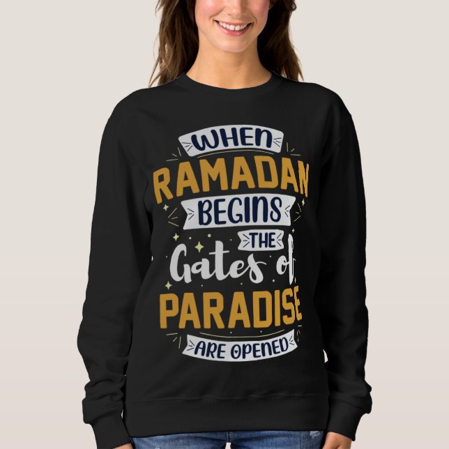Ramadan Kareem Fasting  For Muslim Islamic  Idea T Shirt (Framsida)