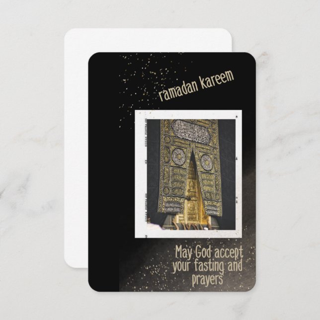Ramadan Kareem Flat Tack-kort Tack Kort (Fram/baksida)