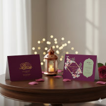 Ramadan Kareem Floral Folded Invitation Card 2026