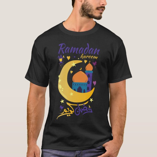 Ramadan Kareem för barn Manar Kvinnor Lycklig Rama T Shirt (Framsida)
