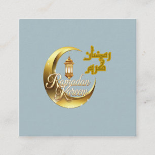 Ramadan Kareem Fyrkantigt Visitkort