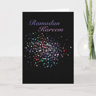 Ramadan Kareem glitter Kort