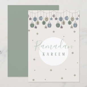 Ramadan Kareem Greeting card, presentkort Inbjudningar