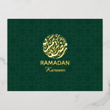 Ramadan Kareem guld folie islamisk