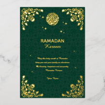 Ramadan Kareem Guld Folie Islamisk Inbjudan