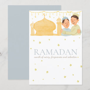 Ramadan Kareem hälsningkort, gåvakort Inbjudningar