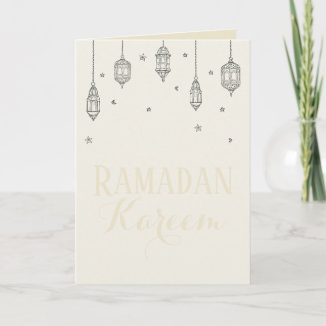 Ramadan Kareem hälsningkort, gåvakort Kort (Framsida)
