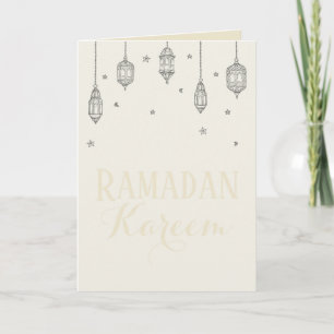 Ramadan Kareem hälsningkort, gåvakort Kort