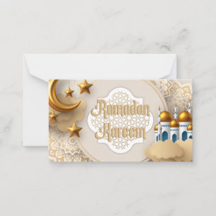 Ramadan Kareem-hälsningskort Anteckningskort