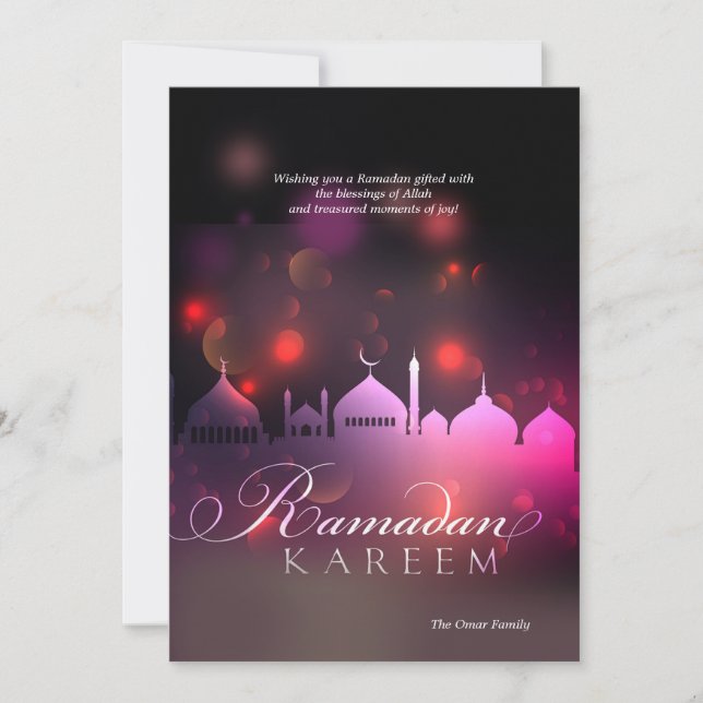 Ramadan Kareem-hälsningskort Julkort (Framsida)