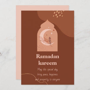 Ramadan Kareem Helgdag Card Julkort