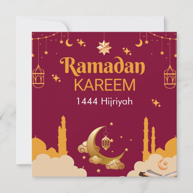 Ramadan Kareem Helgdag Card Julkort (Framsida)