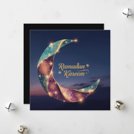Ramadan Kareem högtid Personlig Hilal-kort Julkort