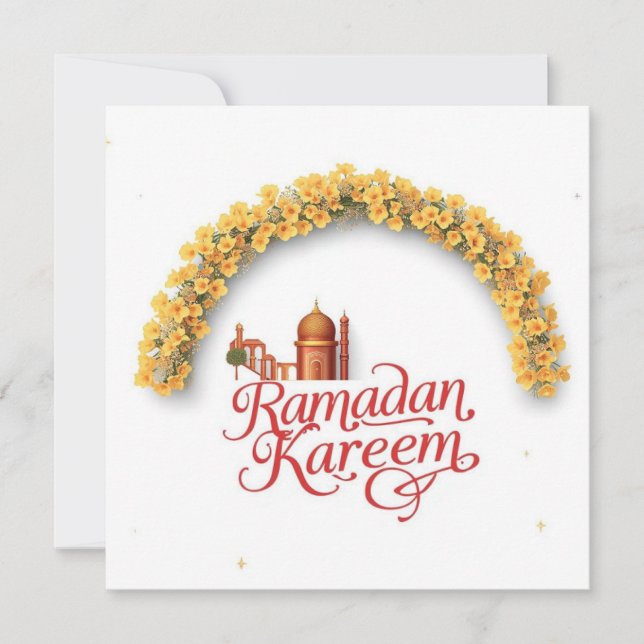 Ramadan Kareem högtidlig kort (Framsida)