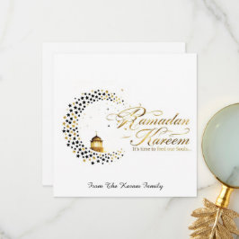 Ramadan Kareem holiday Elegant Card Tack Kort