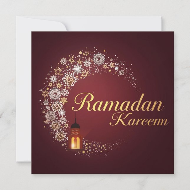 Ramadan Kareem holiday Personalized  Modern Card Julkort (Framsida)