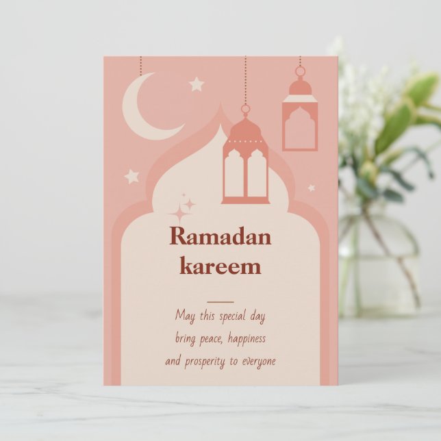 Ramadan Kareem Hölsingkort Julkort (Stående Fram)