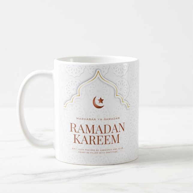 Ramadan Kareem Islamic Archway Art Kaffemugg (Vänster)