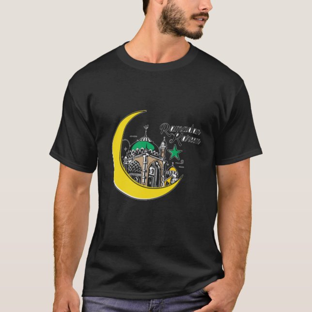 Ramadan Kareem Islamsk Fasta T-shirt (Framsida)