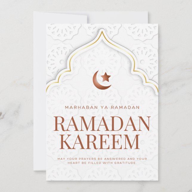 Ramadan Kareem Islamskt valvkonst Julkort (Framsida)