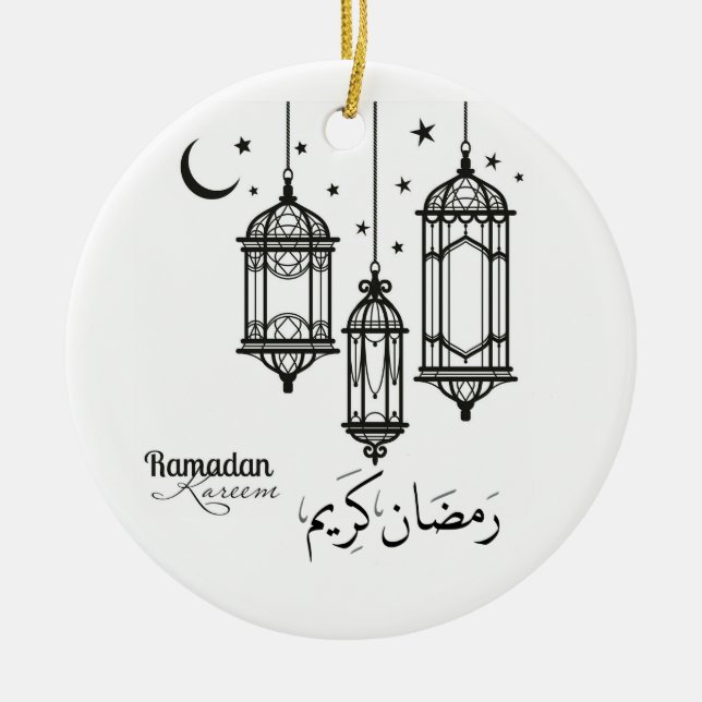 Ramadan Kareem keramisk dekoration (Framsidan)