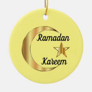 Ramadan Kareem keramiskt prydnadsföremål Julgransprydnad Keramik