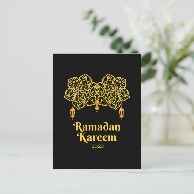 Ramadan Kareem Meaning - Eid Mubarak 2023 Helg Vykort (Stående Fram)