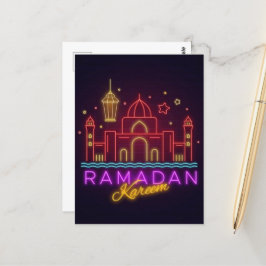 Ramadan Kareem Mosque Postcard Vykort