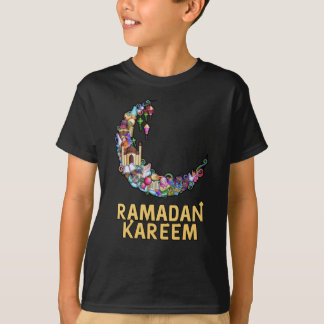 Ramadan Kareem Mubarak Fasting Måne T Shirt