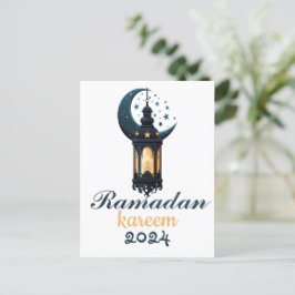 Ramadan Kareem Mubarak Lantern ramadan 2024 Helg Vykort