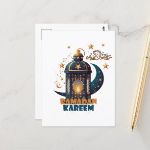 Ramadan Kareem Mubarak Lantern ramadan 2024 Vykort