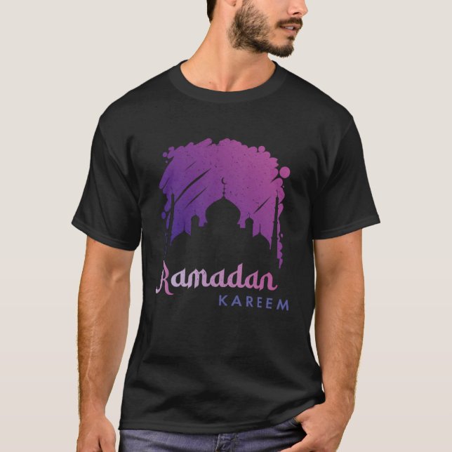 Ramadan Kareem Mubarak Muslim Muslim month of fast T Shirt (Framsida)