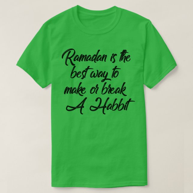 Ramadan kareem mubarak, snabbgåva t shirt (Design framsida)