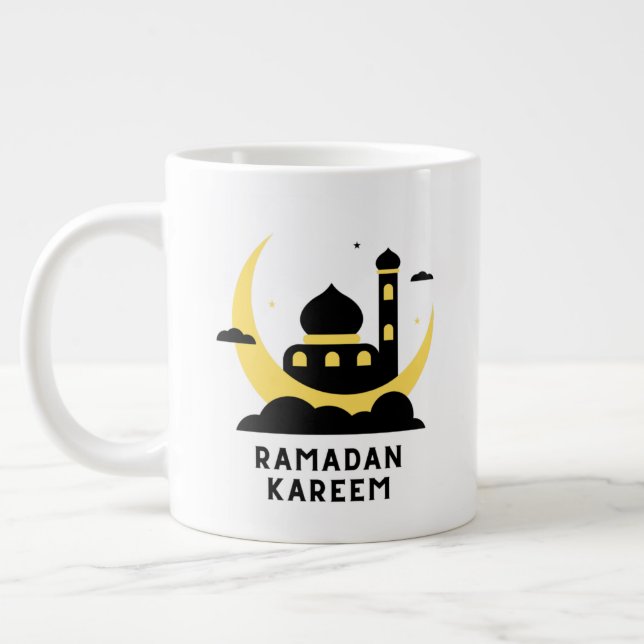 Ramadan Kareem mugg muslim Ramadan världsmuslim Jumbo Mugg (Vänster)