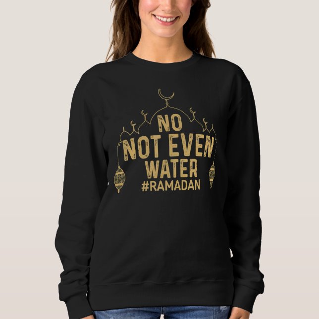 Ramadan Kareem No. Inte ens Vatten Ramadan Fasting T Shirt (Framsida)