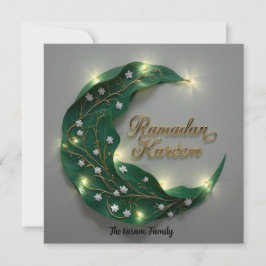 Ramadan Kareem personalized Elegant Card Julkort