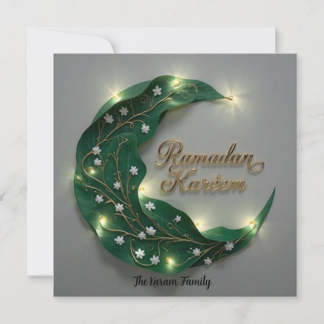 Ramadan Kareem  personalized Elegant Card Julkort (Framsida)