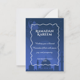 Ramadan Kareem Personalized Greeting Card | Elegan Anteckningskort