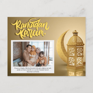 Ramadan Kareem Personlig Photo Text Helg Vykort