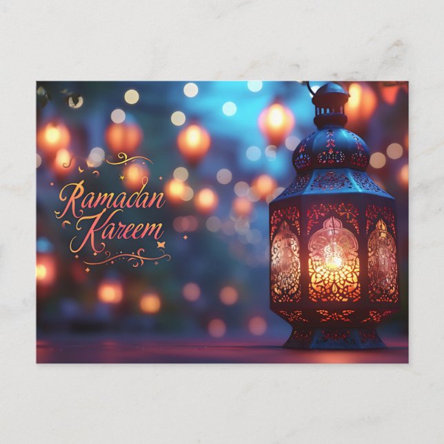 Ramadan Kareem Postcard Helg Vykort (Framsida)