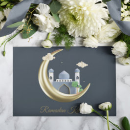 Ramadan Kareem Ramadan Mubarak Högtidskort Julkort