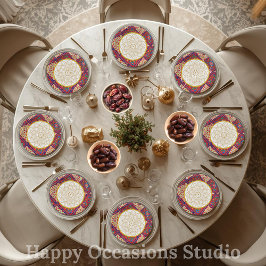 Ramadan Kareem Ramadan Mubarak Pappers Tallrikar