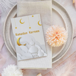 Ramadan Kareem Ramadan Mubarak vykort
