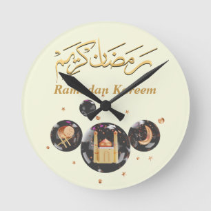 Ramadan Kareem Rund Klocka
