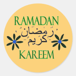 Ramadan Kareem Runt Klistermärke