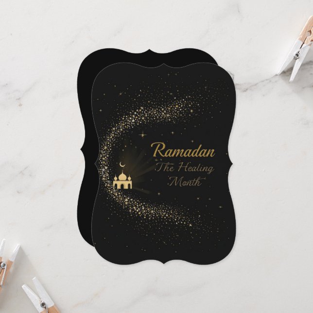 Ramadan Kareem semester Anpassad Kort (Fram/Back In Situ)