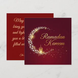 Ramadan Kareem semesterkort Personligt Kort