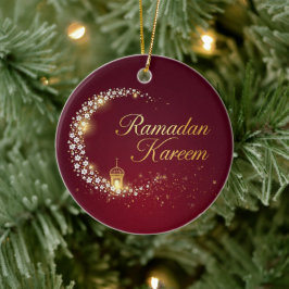 Ramadan Kareem semesterkort Personligt kort Julgransprydnad Keramik